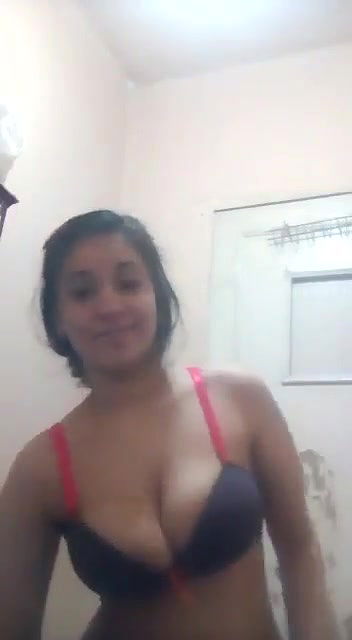 Big boobs girl in bathroom