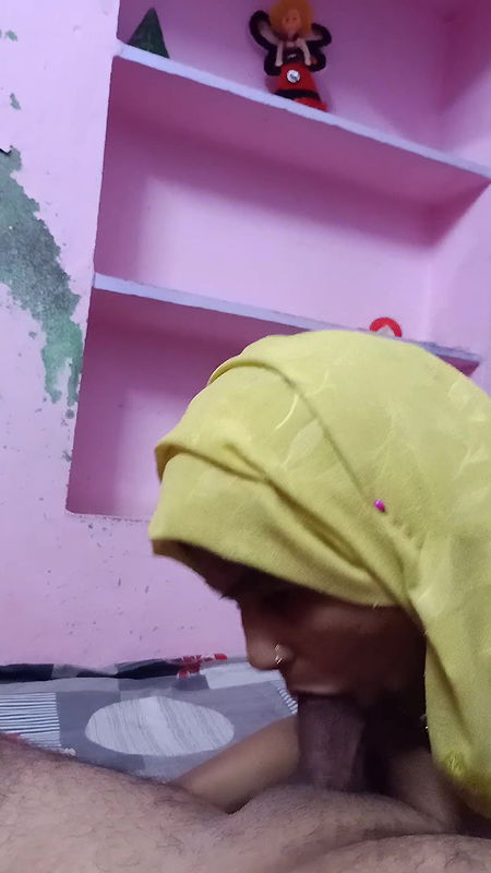 Muslim hijab sucking  cock