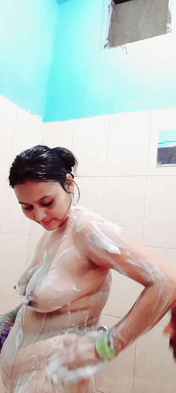 Couple bathroom scene both are facing suffer from fever