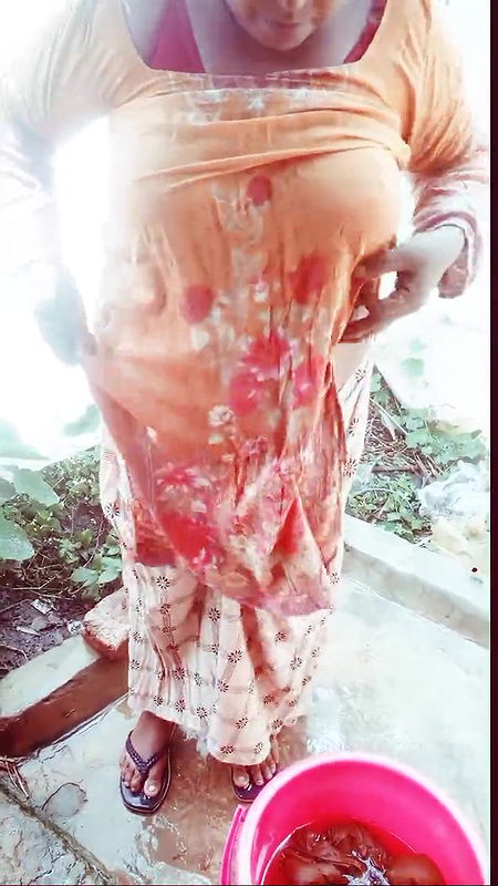 Beautiful village vabi show his big ass and big boobs