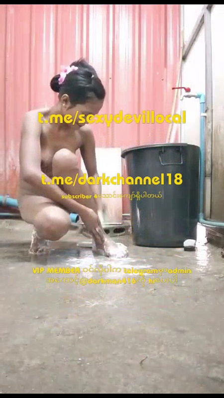 Burma call girl bath after fucking