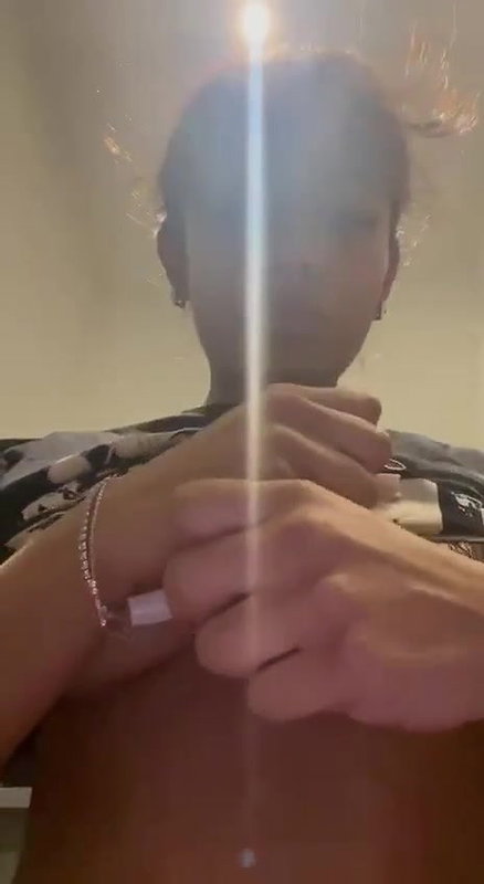 Desi Hot Girl Giving a Pretend Blowjob with Half of Her Tits Out