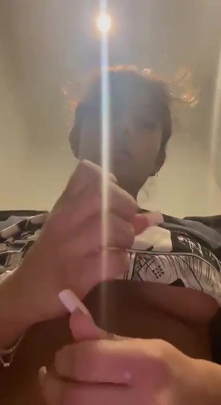 Desi Hot Girl Giving a Pretend Blowjob with Half of Her Tits Out