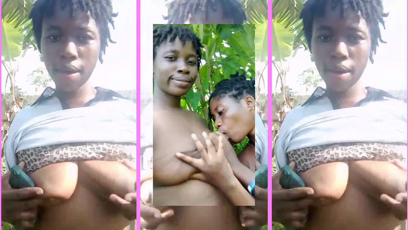 Black Teen Lesbians Risky Outdoor Fun