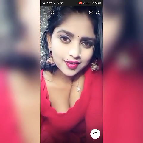 Sexy dance of tango girl and boobs pressing