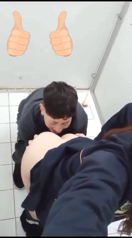 Eating a ass in public washroom