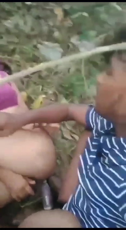 Desi couple hardcore fucking in open jungle