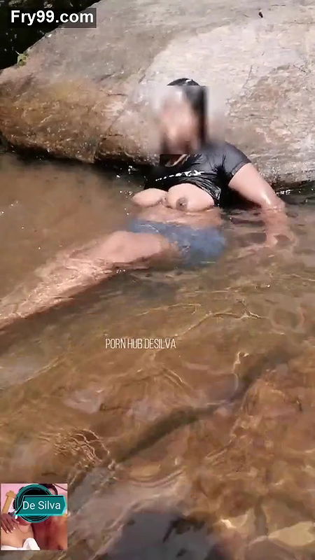 Public Outdoor Shower and Big natural boobs showing