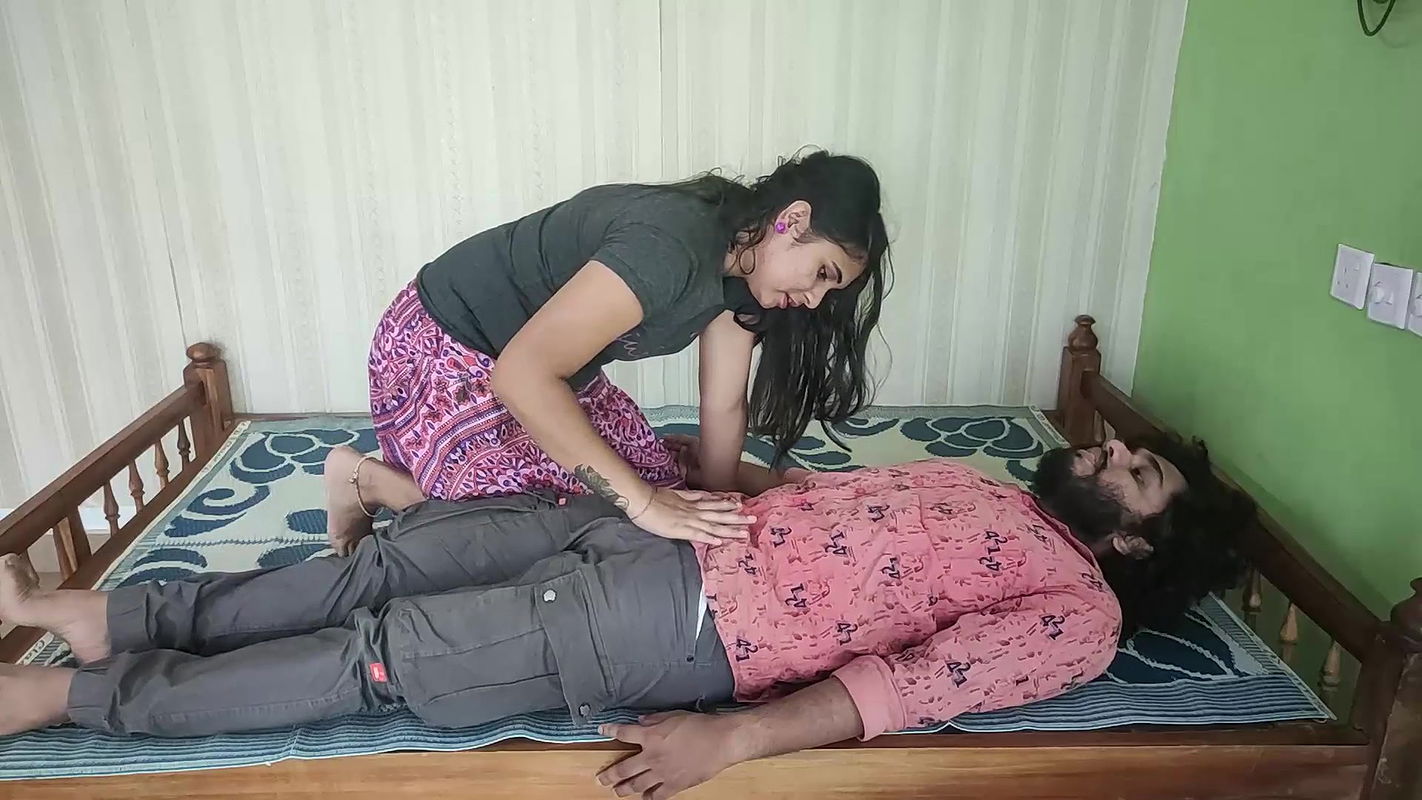 Vaishnavy dominating Sharun Raj hot romance in hotel room, Mallu couple Hot romance, Girl domination romance , Romantic couple