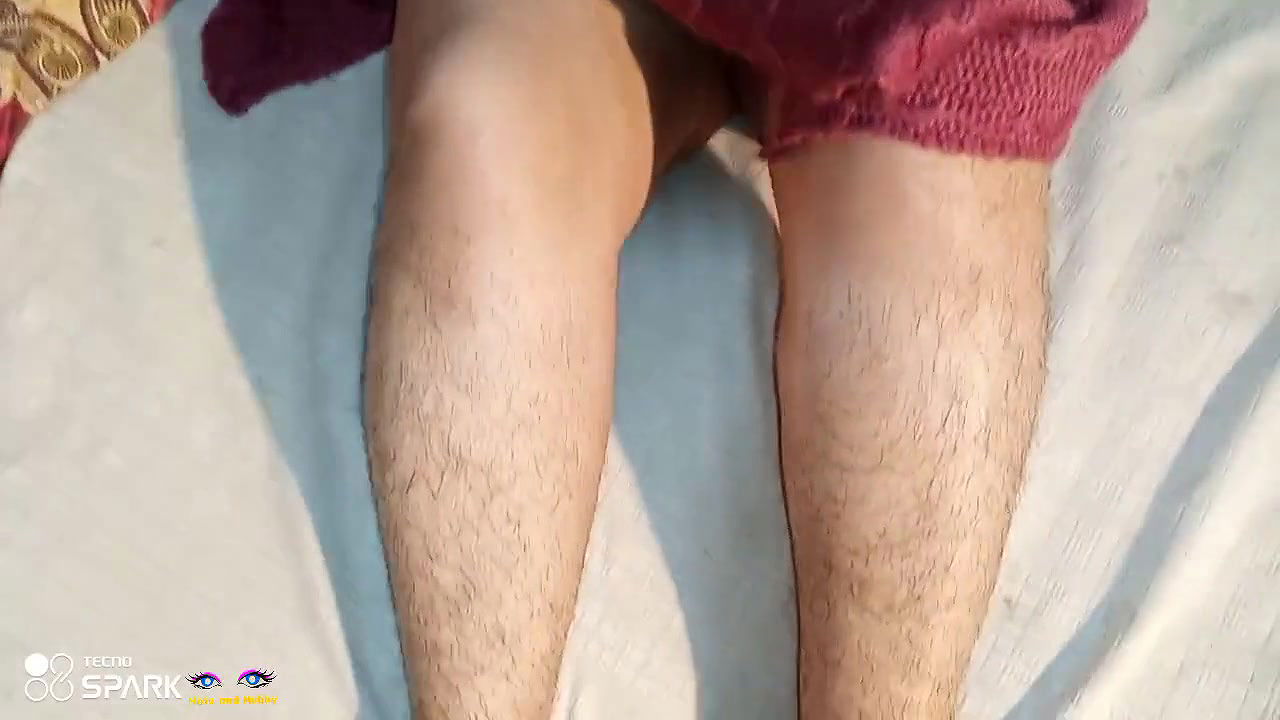 Netu is massaging her body