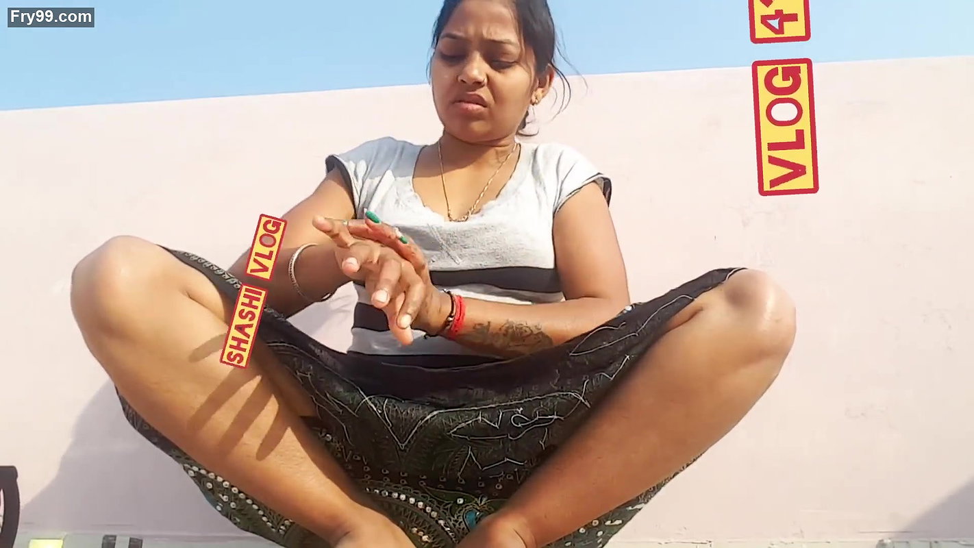 Huge boob- village Girl Morning oil Vlog Shashi Vlog