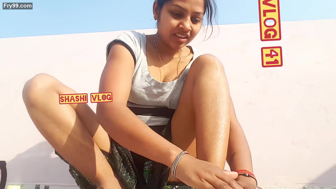 Huge boob- village Girl Morning oil Vlog Shashi Vlog