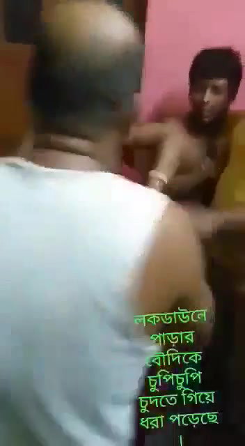 Desi fatty aunty caught