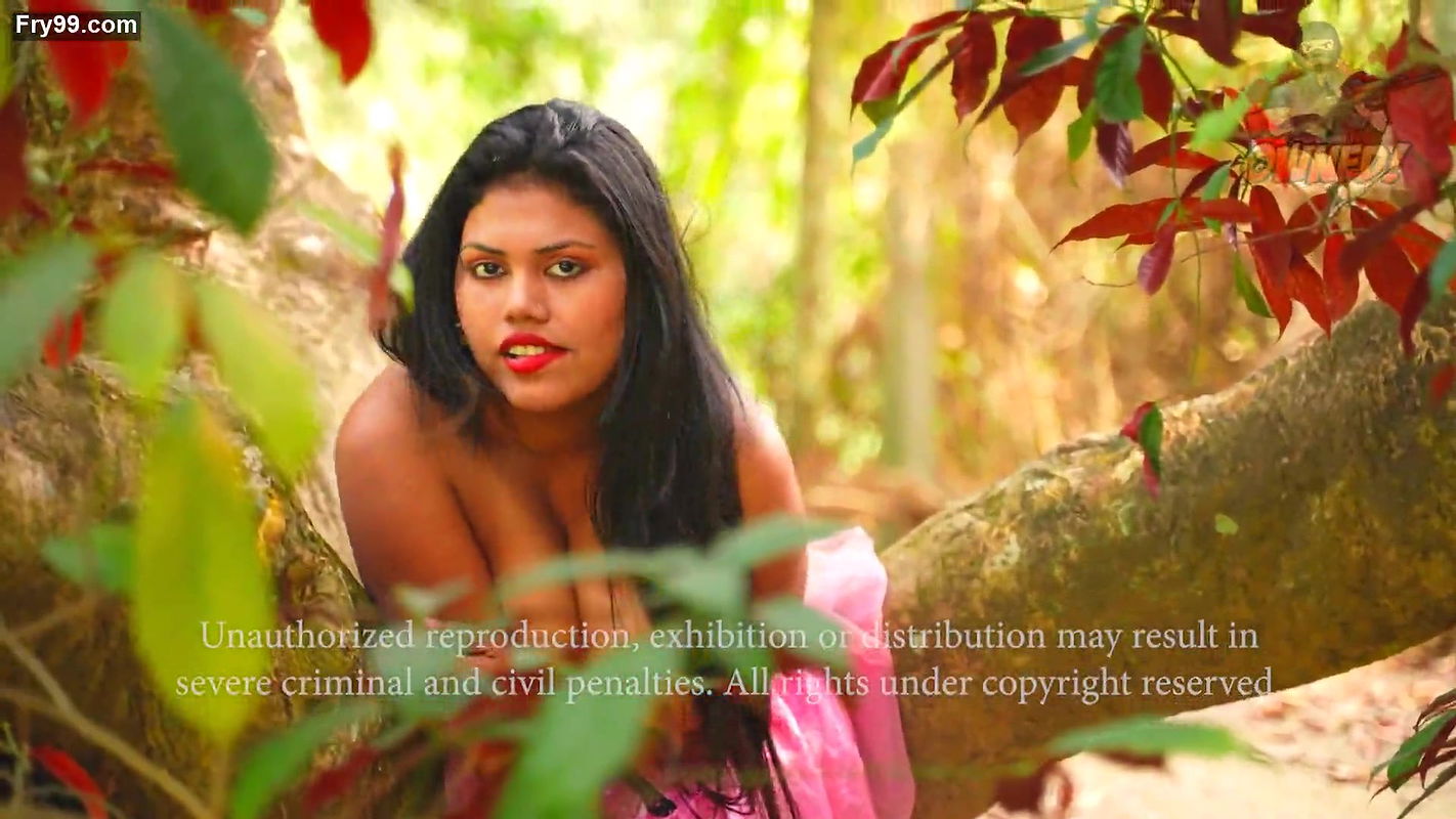 Sreetama in Blue Saree Pressing Boobs