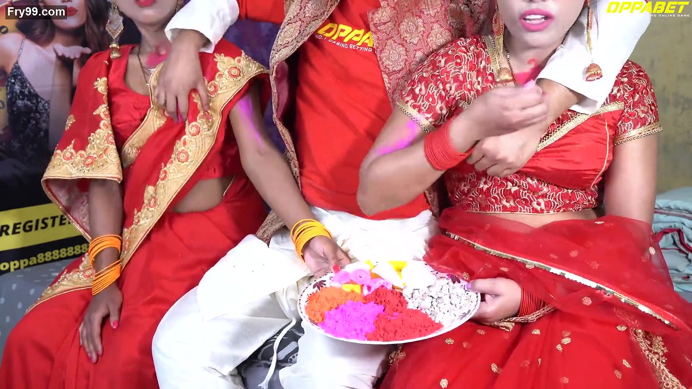 XXX Holi Special father in law fuck two daughter in law’s in Holi Hindi voice