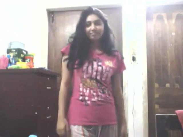 bengali girl in shalwar suit striping and trying dresses