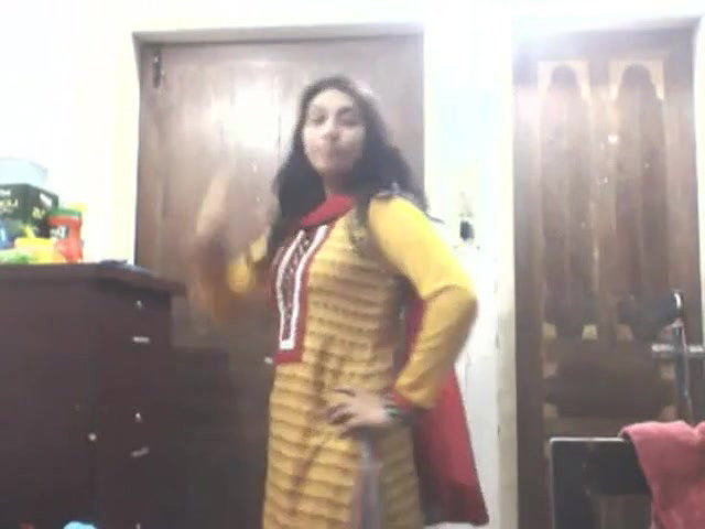 bengali girl in shalwar suit striping and trying dresses