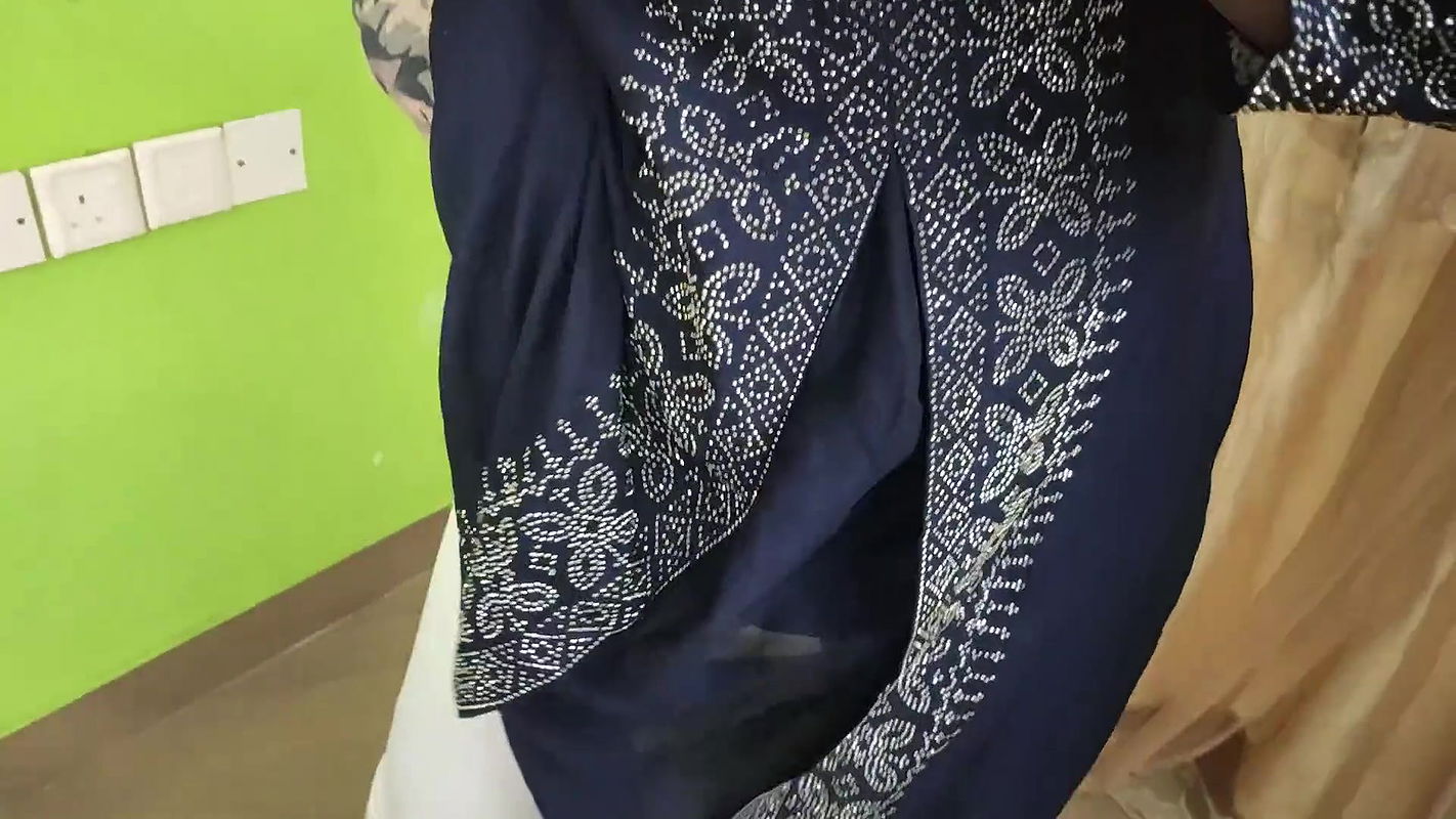 BDSM one hand tied on ceiling and romance in fancy stone churidhar and leggings by Vaishnavy and Sharun Raj , Leggings and top