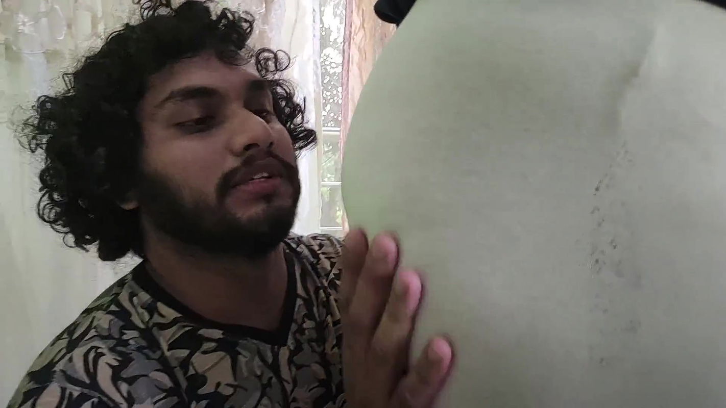 BDSM one hand tied on ceiling and romance in fancy stone churidhar and leggings by Vaishnavy and Sharun Raj , Leggings and top