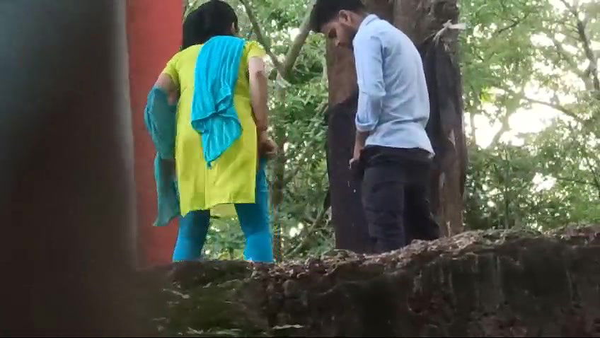 Lover fucking outdoor, secretly recorded