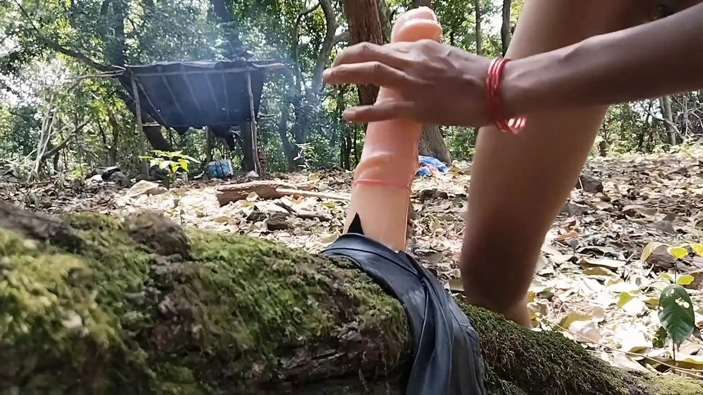 A girl was fucking very hard using big toy in , A girl was playing wittoy very nice, A girl sextoy fucking in jungle deepthroat
