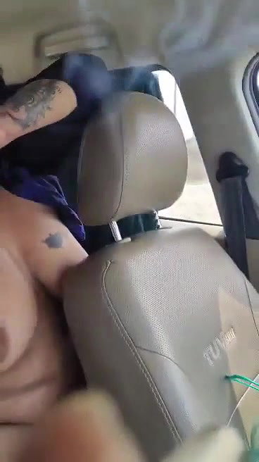 Chubby tanker after Fucking, wearing inside car