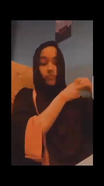 Young Boy Enjoying With His Hijabi GF In Restaurant