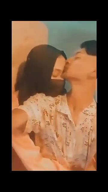 Young Boy Enjoying With His Hijabi GF In Restaurant