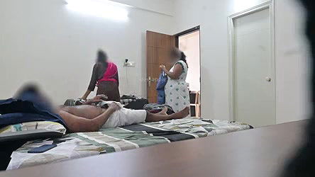 Threesome with Indian maids