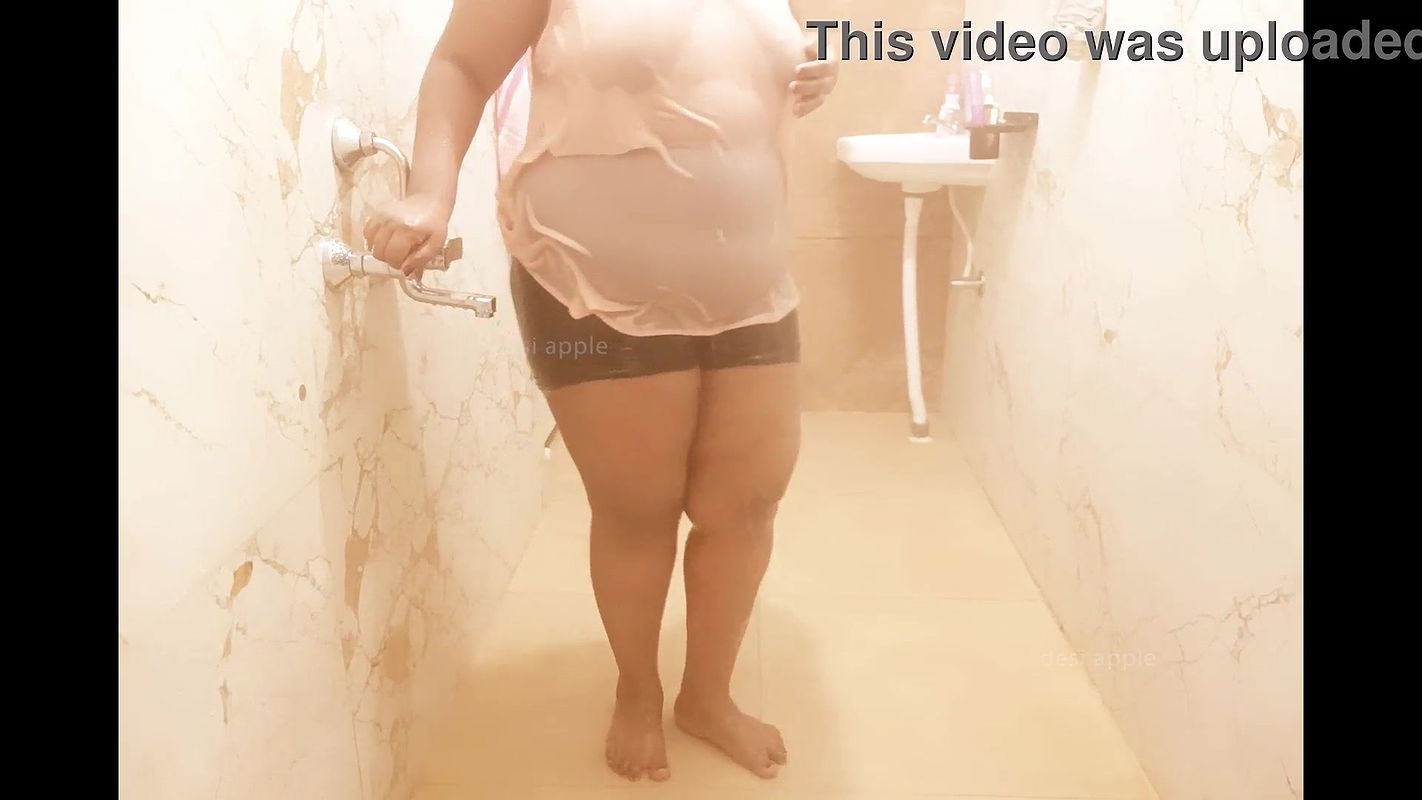 Thailand lady playing in shower