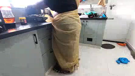 Tamil maid got fucked in kitchen