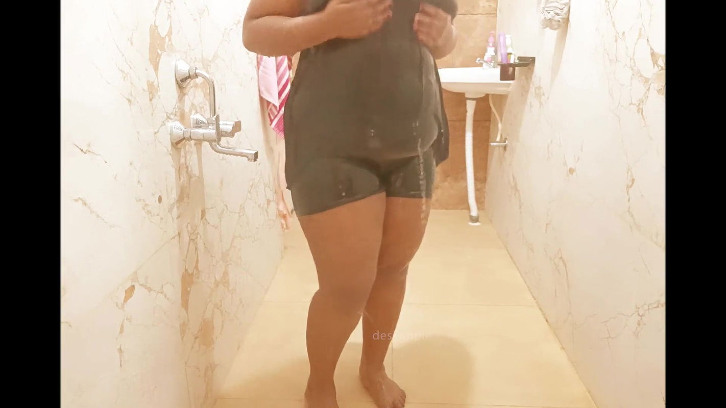 Myanmar sexy milf taking shower