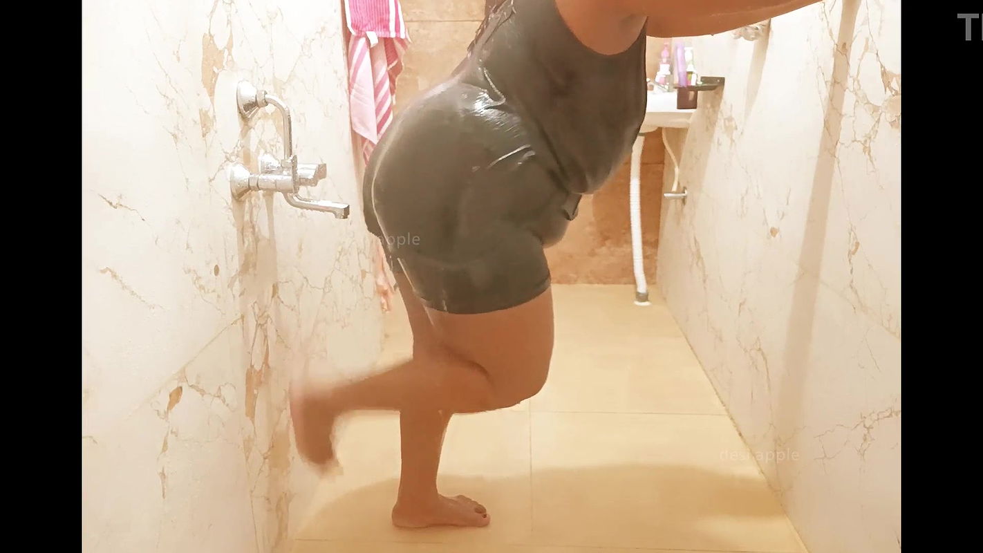 Myanmar sexy milf taking shower