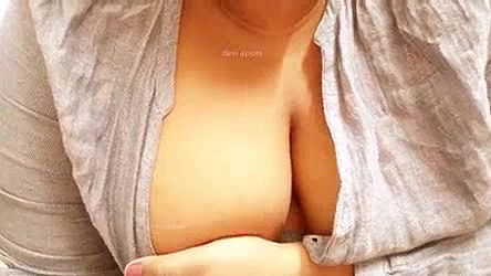 Manipuri sexy lady playing with boobs