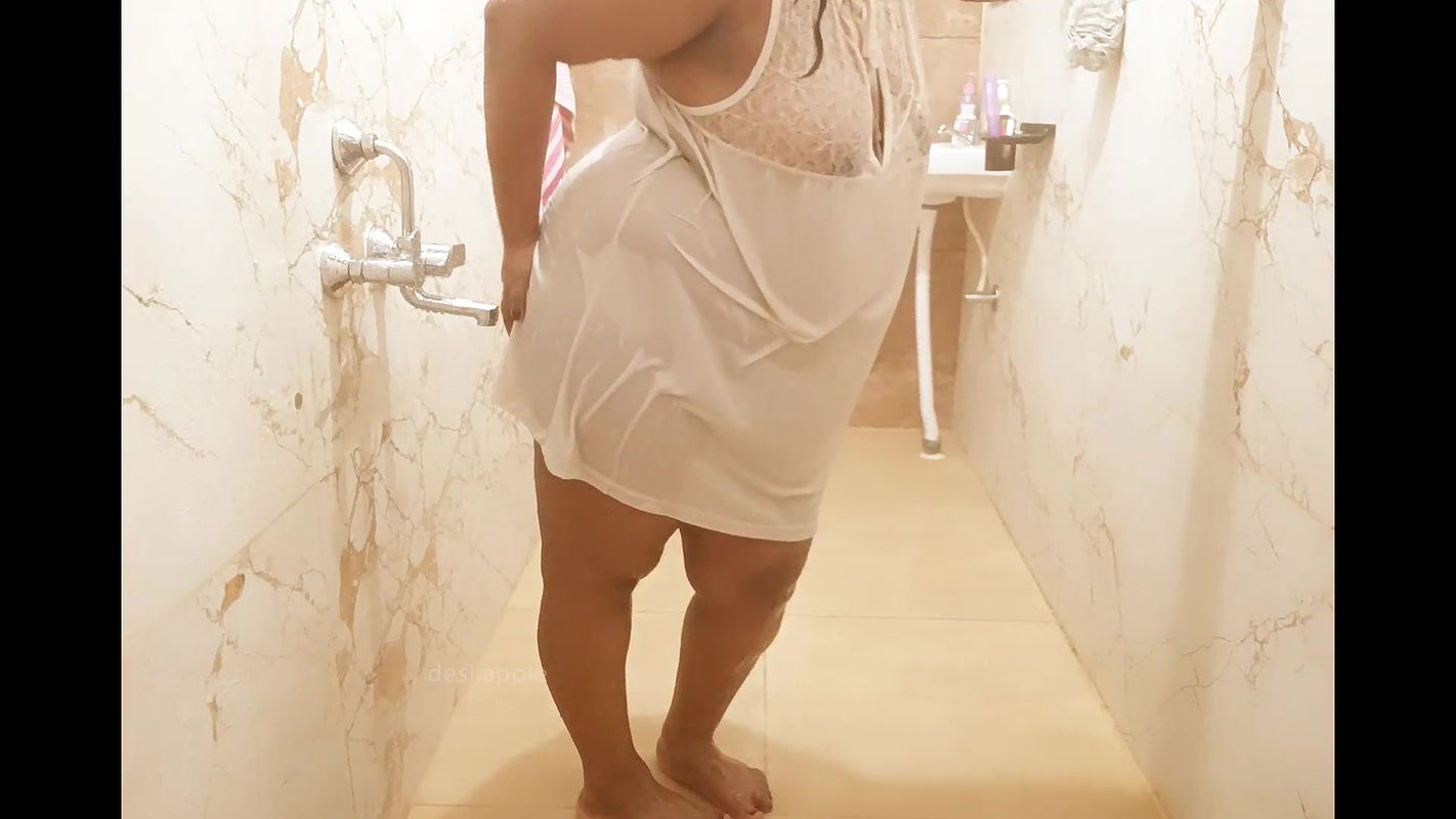 Laos sexy milf taking shower