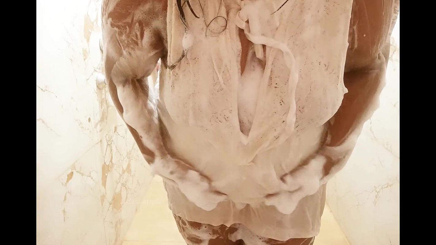 Laos sexy milf taking shower