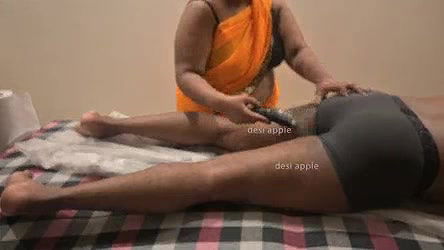 Kolkata aunty waxing dick