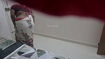 Jerking infront of maid