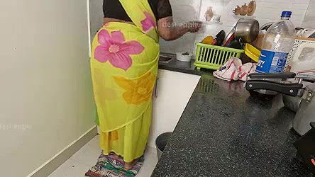 Indian maid Priya got fucked in kitchen