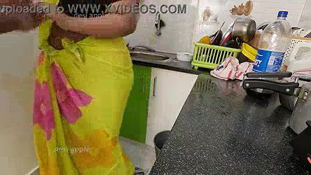 Indian maid Priya got fucked in kitchen