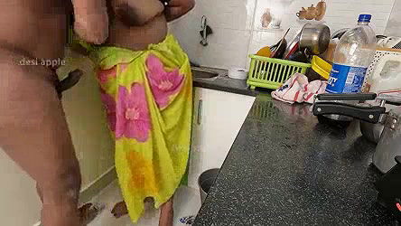 Indian maid Priya got fucked in kitchen