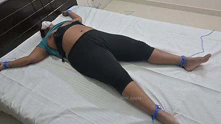 Indian desi girl got tied on bed and tortured
