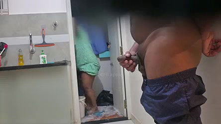 Hidden cam recorded flashing dick to maid sushmitha