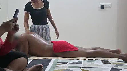 Happy ending threesome massage at spa