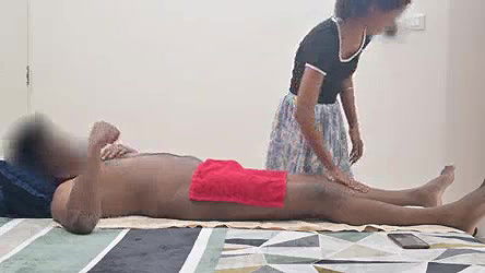 Happy ending massage infront of step sister