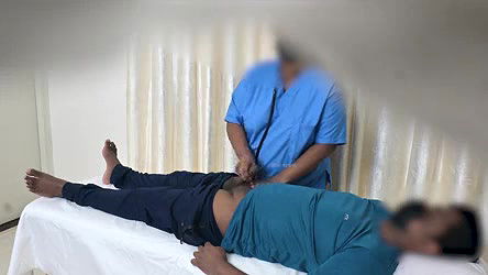 Happy ending done by a nurse in hospital for patient