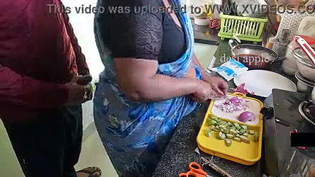 flashing and jerking infront of maid swathi in kitchen