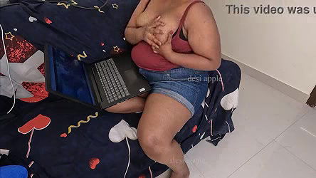 chubby indian girl getting horny while watching porn videos