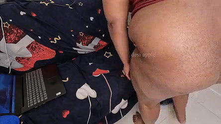 chubby indian girl getting horny while watching porn videos