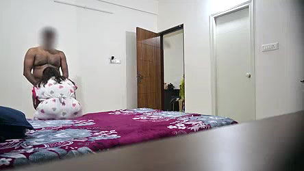 Blowjob and hardcore fucking with wife while maid cleaning room